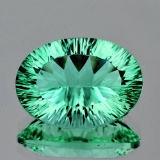 Natural Paraiba Green  Fluorite 34.18 Ct - Flawless
