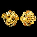 NATURAL YELLOW CITRINE OVAL Earrings
