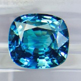 Natural Electric Blue Zircon 2.50 Ct {Flawless-VVS1}