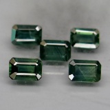 Natural Blue Green Sapphire Perfect Shape 3.70 Ct