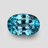 Natural AAA Electric Blue Zircon 3.77 Ct Flawless