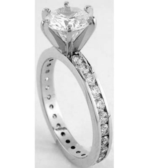 Natural Diamond Ring SI2/H 1.65 Cts - no Treatment