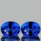 Natural Kashmir Royal Blue Sapphire Pair 5x4 MM - VVS