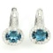 Natural London Blue Topaz 26 Carats Earrings