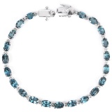 Natural London Blue Topaz 62 Carats Bracelet