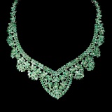 Natural Columbian Emerald 467 Ct Necklace
