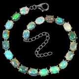 NATURAL AAA RAINBOW WHITE OPAL Bracelet