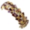 Natural Amethyst Citrine Garnet Peridot 447 Ct Bracelet