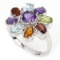 Natural Multi Gemstone Ring