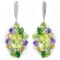 NATURAL AMETHYST CH-DIOPSIDE CITRINE Earrings