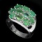 Natural Oval Green Emerald 27 Cts Ring