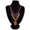 Natural Diamond Polished Multi-Color Picasso Necklace