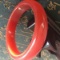 Natural Chinese Jade Orange/Red  Bangle