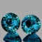 Natural Deep Blue Green Sapphire Pair 5.60 MM  Flawless