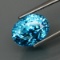 Natural BIG Blue Cambodian Zircon 9.68 Ct