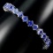 Natural Rich Blue Violet Tanzanite 89.51 Ct Bracelet