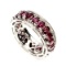 Natural Pink Raspberry Rhodolite Garnet  Ring