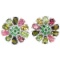 NATURAL MULTI COLOR TOURMALINE EARRING