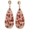 Natural MARQUISE Red Ruby Earrings