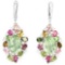 Natural Green Amethyst & Fancy Color Tourmaline Earring
