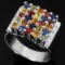 Natural Fancy Sapphire 35 Carats Ring