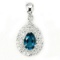 Natural London Blue Topaz Pendant