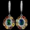 Natural OPAL MULTI COLOR SAPPHIRE Earrings