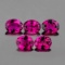 Natural Intense Pink Tourmaline 5x4 MM {Flawless-VVS1}