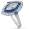 Stunning Art Deco Diamond & Sapphire Ring