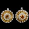 NATURAL ORANGISH YELLOW CITRINE Earrings