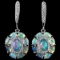 NATURAL AAA RAINBOW OPAL Earrings