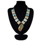 Natural Multi-Color Picasso Diamond Polished Necklace