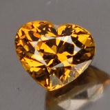 Natural Golden Mali Garnet Heart 1.22 Cts - VVS
