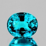 Natural Premium Electric Blue Zircon 5.02 Ct - FL