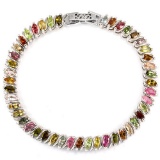 NATURAL Fancy Color TOURMALINE MARQUISE Bracelet