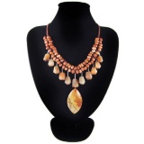 Natural Diamond Polished Multi-Color Picasso Necklace