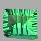 Natural ConCave Cut Emerald Green Fluorite 18.17 Cts