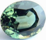 Natural Bluish Greem Sapphire 6.08 x 4.96 mm - VVS