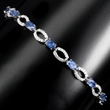 Natural Blue Sapphire Bracelet