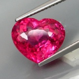 Natural Top Pink Tourmaline Heart 5.59 Ct