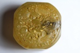 Old China Jade hand-carved Dragon Seal