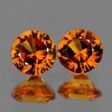 Natural Golden Yellow Sapphire Pair 4.20 MM - VVS