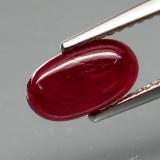 Natural Cabochan Unheated Red Ruby 1.75 Ct