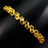 Natural Top  Rich Yellow Citrine  Bracelet