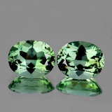 Natural Light Green Tea Amethyst Pair 11x9 MM - FL