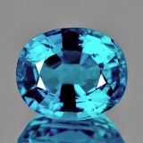 Natural AAA Electric Blue Zircon 3.07 Ct Flawless