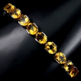 Natural Top Rich Yellow Citrine 95.33 Bracelet