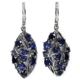 Natural Intense BLUE SAPPHIRE Earrings