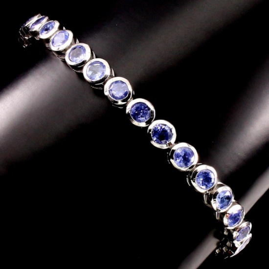 Natural Blue Violet Tanzanite 86.35 cts Bracelet