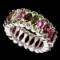 Natural Fancy Tourmaline Chrome Diopside Ring